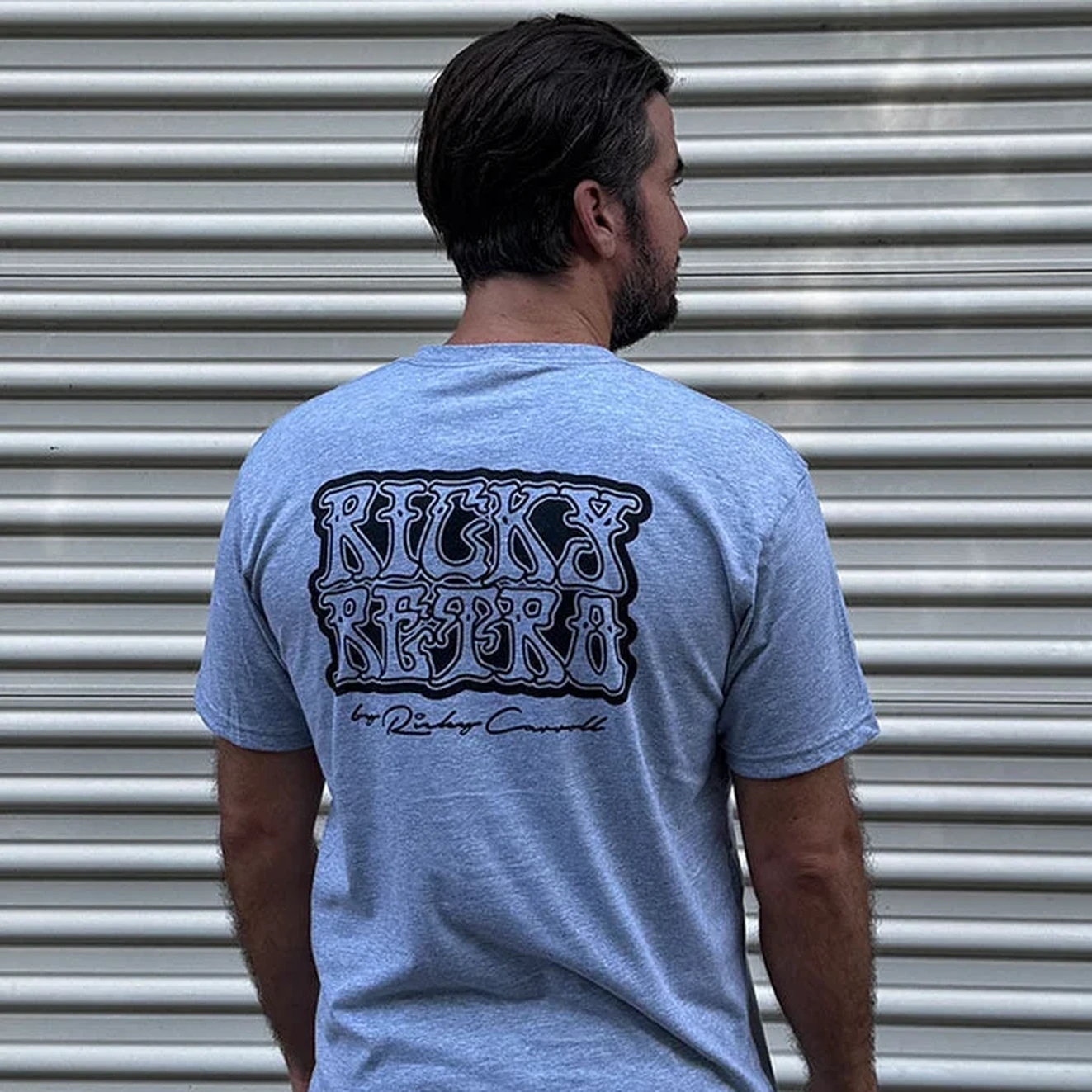 Ricky Retro - Heather Gray back enlarged