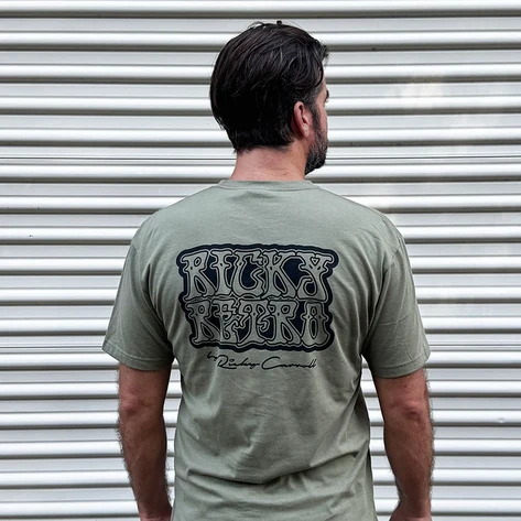 Ricky Retro - Lt Olive back