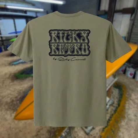 Ricky Retro - Lt Olive back