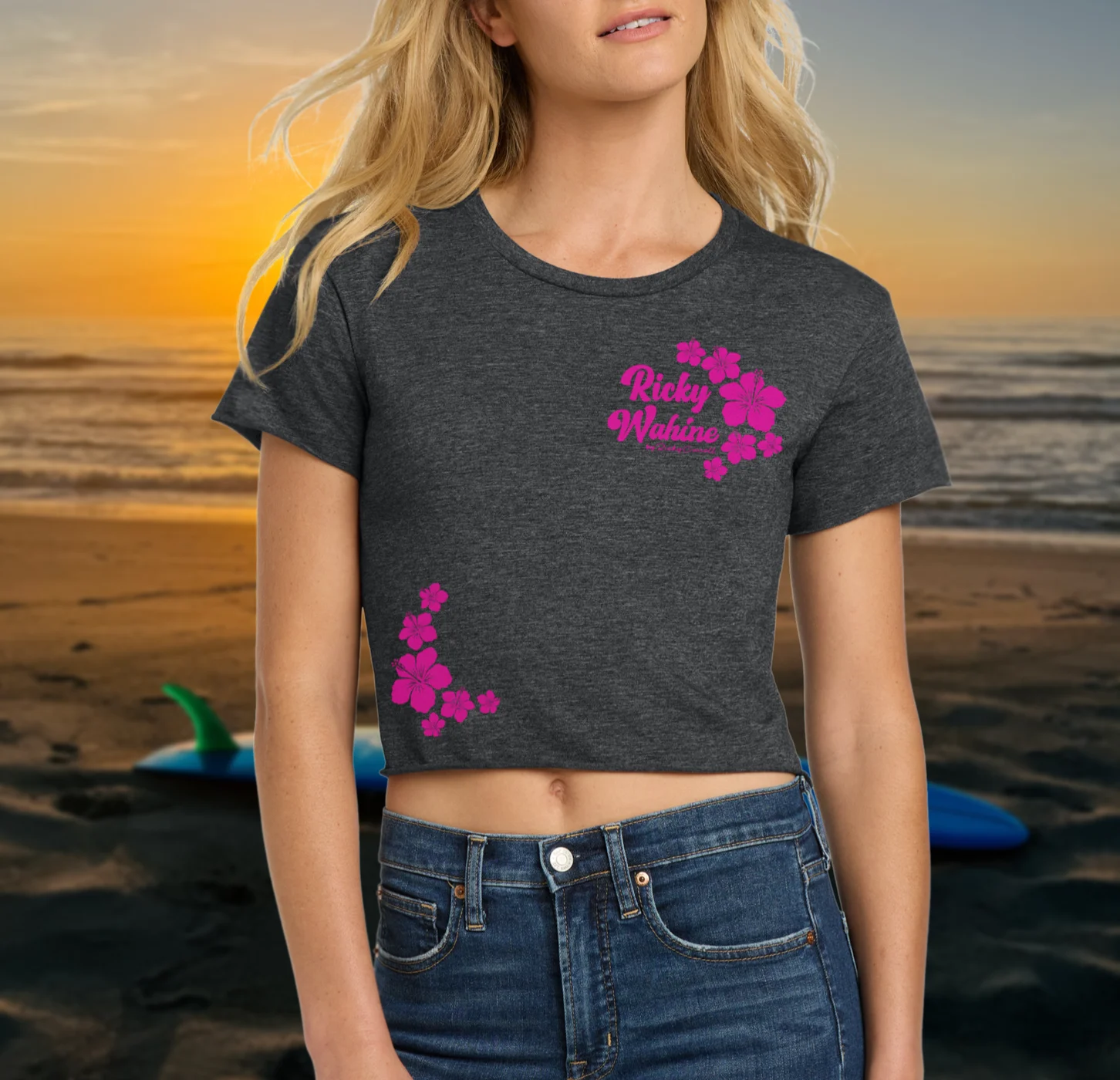 Ricky Wahine Double Hibiscus front enlarged